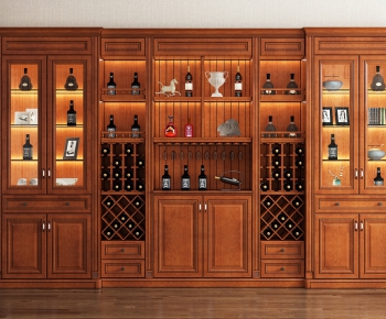 Chinese Style Wine Cabinet-ID:757842069