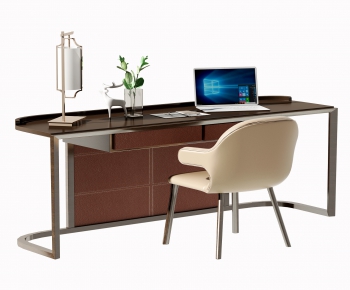 New Chinese Style Computer Desk And Chair-ID:743927969