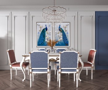 European Style Dining Table And Chairs-ID:814575914
