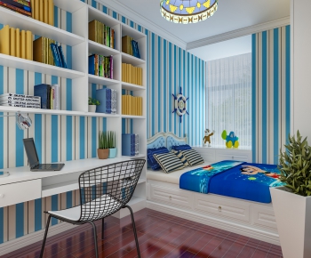 Mediterranean Style Children's Room-ID:826179982
