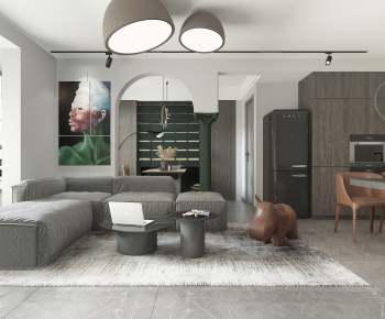 Modern A Living Room-ID:584012039