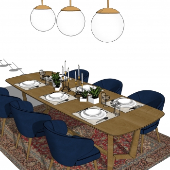 Modern Dining Table And Chairs-ID:363280066