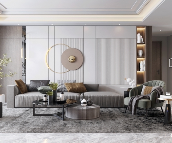 Modern A Living Room-ID:805969009