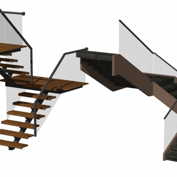 Modern Stair Balustrade/elevator-ID:885175948