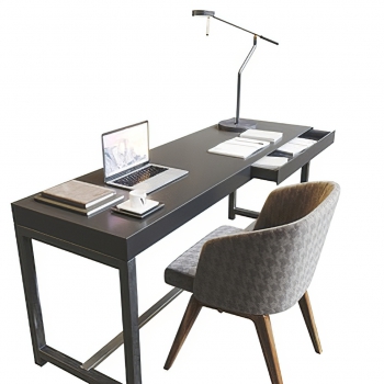 Modern Computer Desk And Chair-ID:425879008