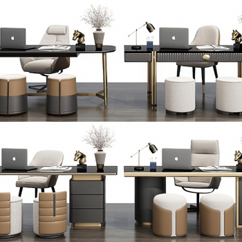 Modern Computer Desk And Chair-ID:701313976