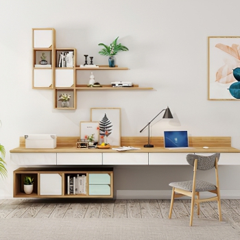 Nordic Style Computer Desk And Chair-ID:663979057