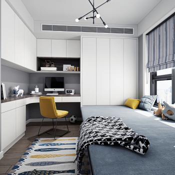 Nordic Style Bedroom-ID:993457085
