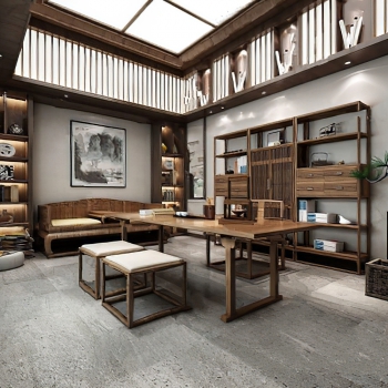New Chinese Style Study Space-ID:150288112