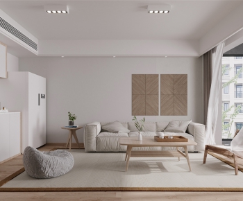 Japanese Style Wabi-sabi Style A Living Room-ID:679944044