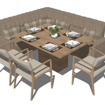 Modern Dining Table And Chairs-ID:408380999