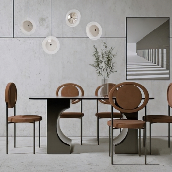 Modern Dining Table And Chairs-ID:610487941
