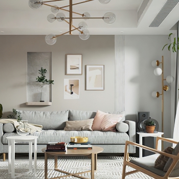 Nordic Style A Living Room-ID:119019034