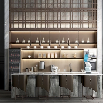 New Chinese Style Counter Bar-ID:752958062
