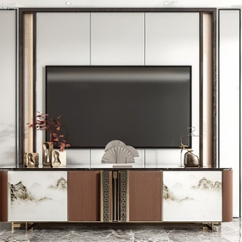 New Chinese Style TV Cabinet-ID:940479993