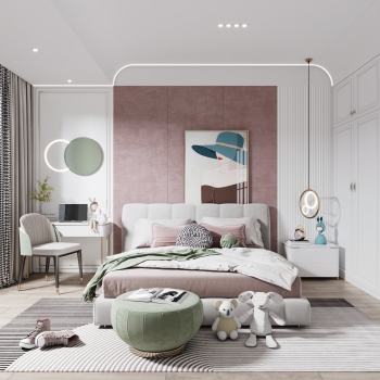 Nordic Style Girl's Room Daughter's Room-ID:310147058