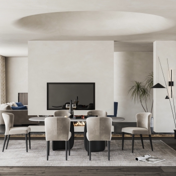 Modern Dining Room-ID:496701963