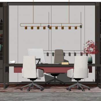 New Chinese Style Office Table-ID:152787927