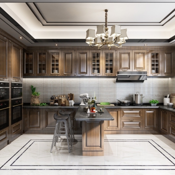 New Chinese Style Open Kitchen-ID:433347947