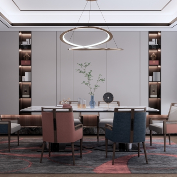 New Chinese Style Dining Room-ID:803936965