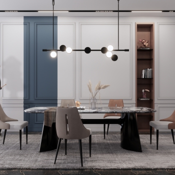 Modern Dining Room-ID:990606075