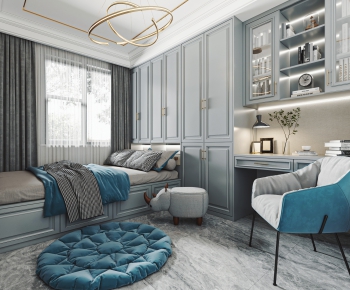 Simple European Style Bedroom-ID:426245934