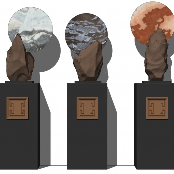 新中式石头雕塑摆件-ID:767926935