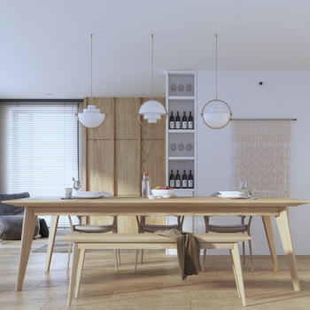 Nordic Style Dining Room-ID:841871024