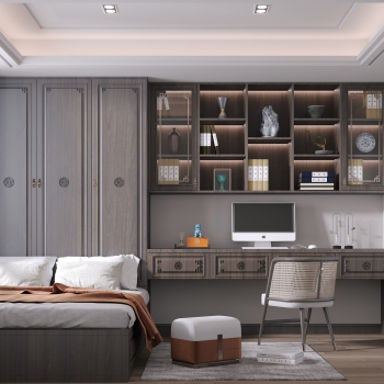 New Chinese Style Bedroom-ID:159617907