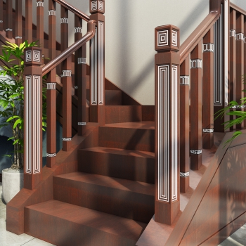 New Chinese Style Stair Balustrade/elevator-ID:712061881