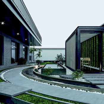 Modern Courtyard/landscape-ID:391911033