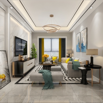 Modern A Living Room-ID:331269986