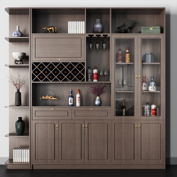 New Chinese Style Wine Cabinet-ID:211039075