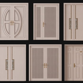 New Chinese Style Entrance Door-ID:340363036