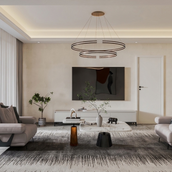 Modern A Living Room-ID:984508042