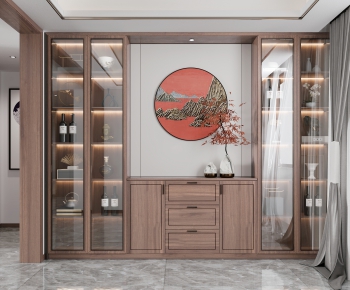 New Chinese Style Wine Cabinet-ID:511818891
