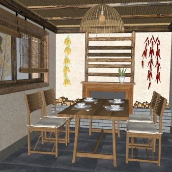 New Chinese Style Dining Room-ID:966061125