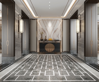 New Chinese Style Hallway-ID:461715944