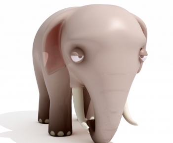 现代卡通大象雕塑-ID:523855923