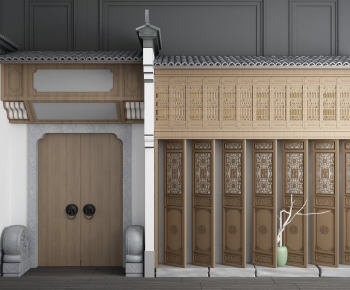 Chinese Style Door-ID:621155028
