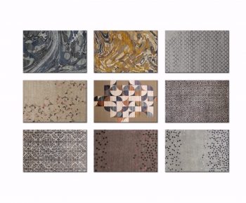 新中式几何图形装饰地毯-ID:766310931