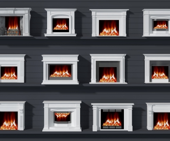 Simple European Style Fireplace-ID:835645916