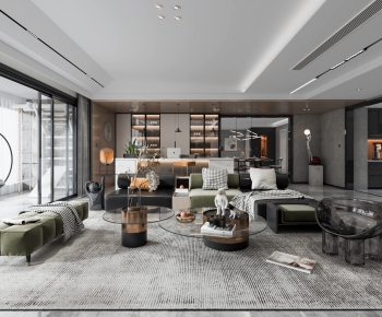 Modern A Living Room-ID:633626948