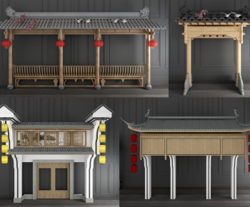 New Chinese Style Building Component-ID:897332912