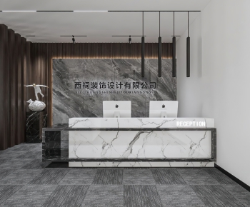 Modern Office Reception Desk-ID:112226964