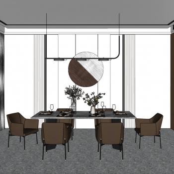 Modern Dining Room-ID:961893082