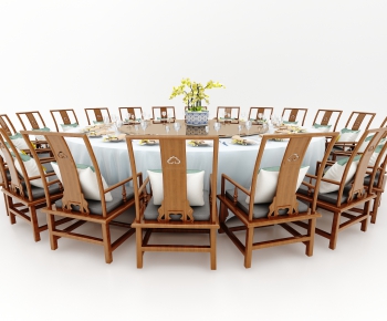 New Chinese Style Dining Table And Chairs-ID:562720062