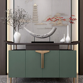 New Chinese Style Side Cabinet/Entrance Cabinet-ID:526288034