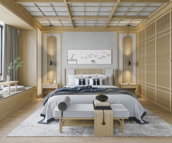 Japanese Style Bedroom-ID:864257103