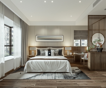 New Chinese Style Bedroom-ID:622447016